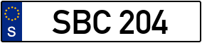 Trailer License Plate